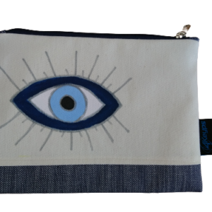 evil eye pouch, handpanited